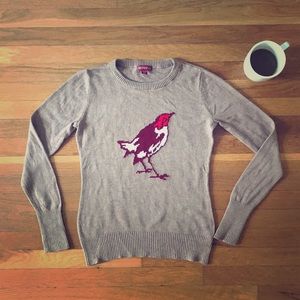 Merona Sweater with Bird Design